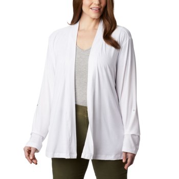 Columbia Ženske Kardigan - Essential Elements Plus Size Bijele | BMRL-31849